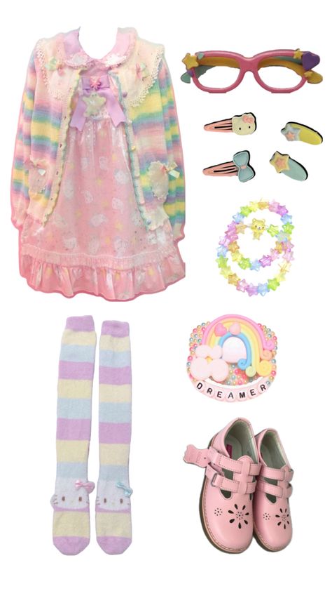 For Linsie 🌺 Yume Kawaii Fashion, Cute Kawaii Outfits, Kawaii Outfit Ideas, Yume Kawaii, Dress Design Sketches, Kawaii Fashion Outfits, J Fashion, Really Cute Outfits, Kawaii Clothes