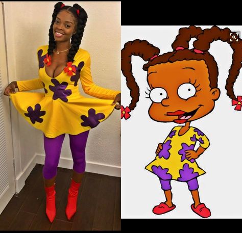 Love this diy costume... Susie Carmichael from Rugrats Susie Rugrats, Rugrats Costume, 90s Halloween Costumes, Halloween Coustumes, 90s Halloween, Holloween Costume, Diy Kostüm, Hallowen Costume, Halloween Costume Outfits