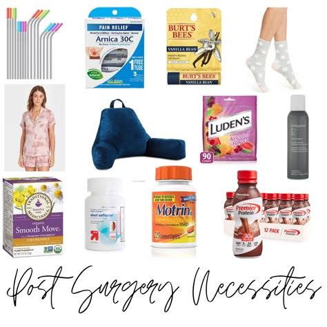 Post Surgery Hospital Bag, Lung Surgery Recovery, Meal Prep For After Surgery, Pre Surgery Checklist, Top Surgery Prep, Nails For Surgery, Top Surgery Recovery Tips, Endo Surgery Must Haves, Post Knee Surgery Care Package