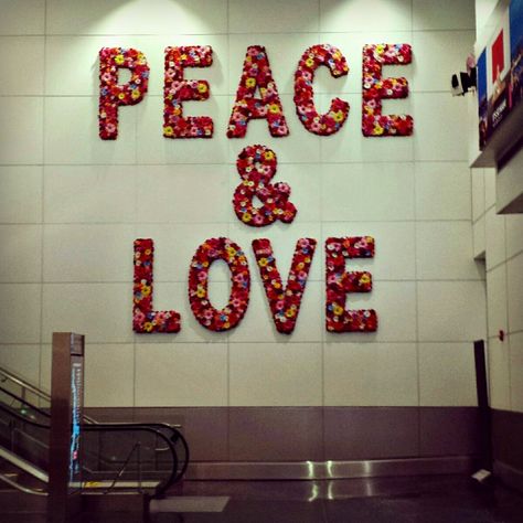 Miami International Airport Peace & Love by Roberto Behar & Rosario Marquardt Miami Airport, Miami International Airport, Todays Mood, Social Engagement, Happy Thursday, Love Home, Photo Instagram, International Airport, Finding Peace