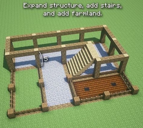 Construction Minecraft, Case Minecraft, Minecraft Houses Survival, Rumah Minecraft Sederhana, Minecraft Houses Blueprints, Bangunan Minecraft, Minecraft House Plans, Minecraft Farm, Minecraft Cottage