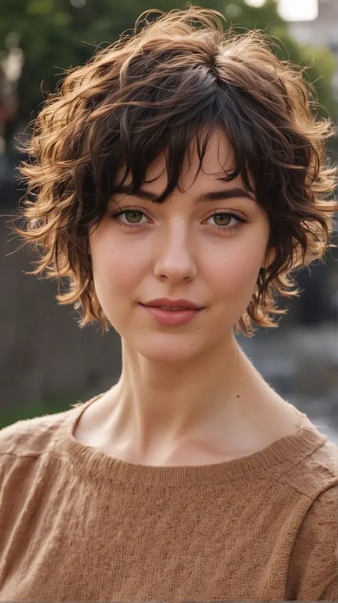 Wavy Hair With Bangs, Perfect Wavy Hair, Bangs Styles, Intricate Hairstyles, Short Wavy Haircuts, Shaggy Short Hair, Amazing Hairstyles, Curly Hair Photos, Wavy Haircuts