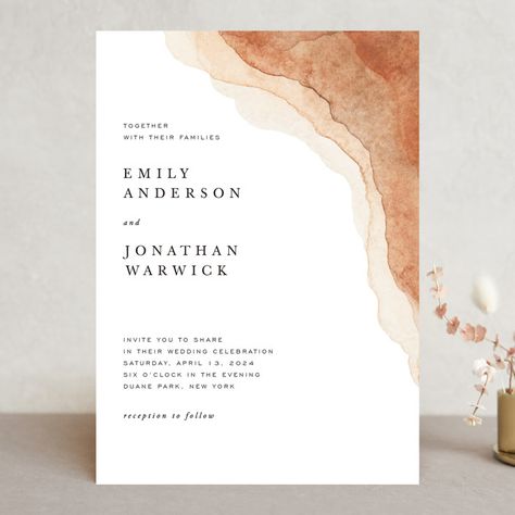 "Watercolor dune" - Wedding Invitations in Desert by Yuliya Evseeva. Aesthetic Wedding Invitation, Dune Wedding, Wedding Invitation Watercolor, Letterpress Save The Dates, Elopement Announcement, Watercolor Monogram, Aesthetic Wedding, Photo Thank You Cards, Letterpress Invitations