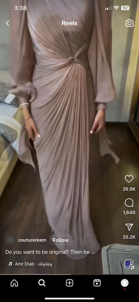 Soiree Dresses For Hijab Classy, Modest Classy Dresses, Soiree Dresses For Hijab, Simple Engagement Dress, Event Dresses Classy, Korean Fashion Summer Dresses, Dress Soiree, Chic Dress Classy, Soiree Dress