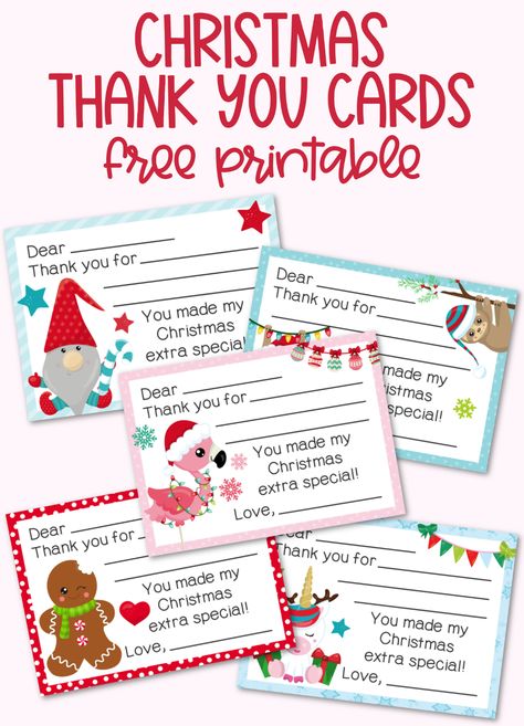 Teacher Thank You Notes, Printable Thank You Notes, Free Printable Christmas Cards, Christmas Jam, Thank You Cards From Kids, Note Ideas, Kid Christmas, Christmas Basket, Teacher Thank You Cards