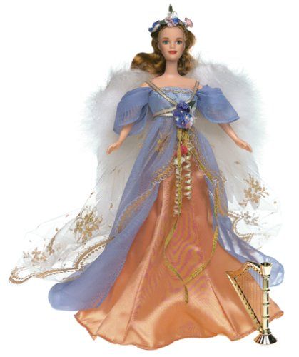 Amazon.com: Mattel Harpist Angel Barbie Doll: Toys & Games Angel Barbie, Angel Of Music, Barbie Collector Dolls, Barbie Gowns, Angel Doll, Disney Dolls, Barbie Princess, Dolls For Sale, Barbie Dream