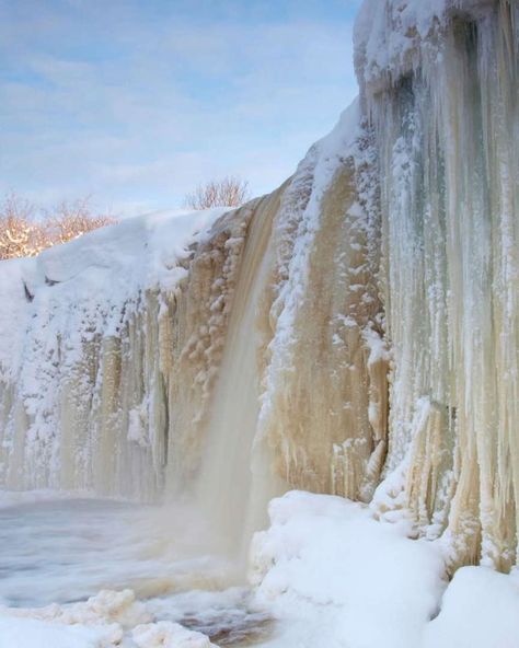 Jägala Waterfall in Winter, Estonia Winter Waterfall, Estonia, Winter Wonderland, Hiking, Water