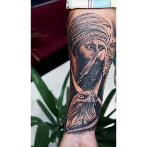 Sant Jarnail Singh Bhindrawale Tattoo, Sant Jarnail Singh Bhindrawale, Medusa Drawing, Portrait Tattoo, Tattoos, Quick Saves