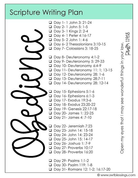 Happy almost July friends!   The new topical plan for this month is over the topic of Obedience.    If you ever struggle with doing what G... Romans Scriptures, Bible Study Plan, Scripture Writing Plan, Printable Bible Study, Scripture Writing Plans, Scripture Writing, Quotes Arabic, Writing Plan, Bible Study Help