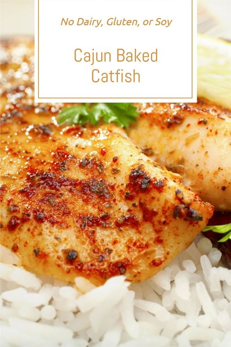 Healthy Catfish Recipes Low Carb, Cajun Catfish Recipes Baked, Cajun Baked Fish, Cat Fish Recipes Baked, Baked Fish Recipes Oven Catfish, Easy Catfish Recipes, Catfish Filets Recipes, Catfish Recipes Baked Healthy, Baked Catfish Recipes Oven Foil