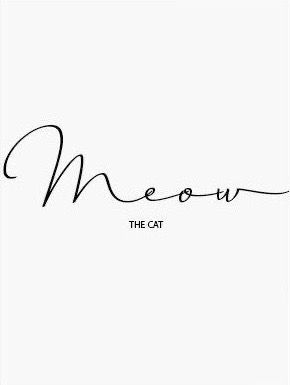 Meow Tattoo Word, Meow Tattoo Fonts, Meow Tattoo, Pajamas All Day, Kitten Love, Name Tattoos, Ginger Cats, Cat Names, Word Tattoos