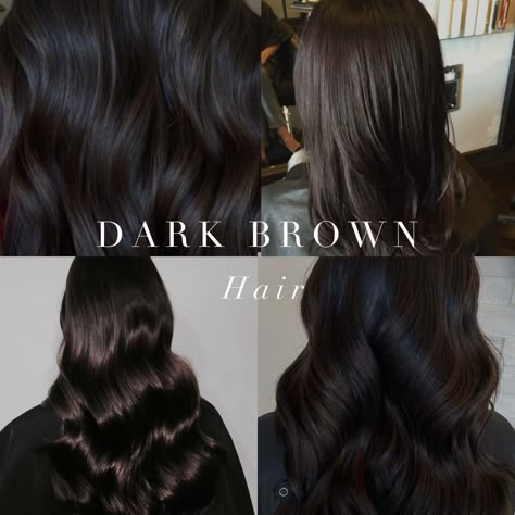 The beauty of dark, intense hair 🖤⁠ .⁠ #coloranalysis #colouranalysis #winterpalette #coloranalyst Cool Toned Hair, Cool Tone Brown Hair, Espresso Hair Color, Coffee Brown Hair, Cool Brown Hair, Dark Chocolate Brown Hair, Brown Hair Inspiration, Toned Hair, Black Brown Hair