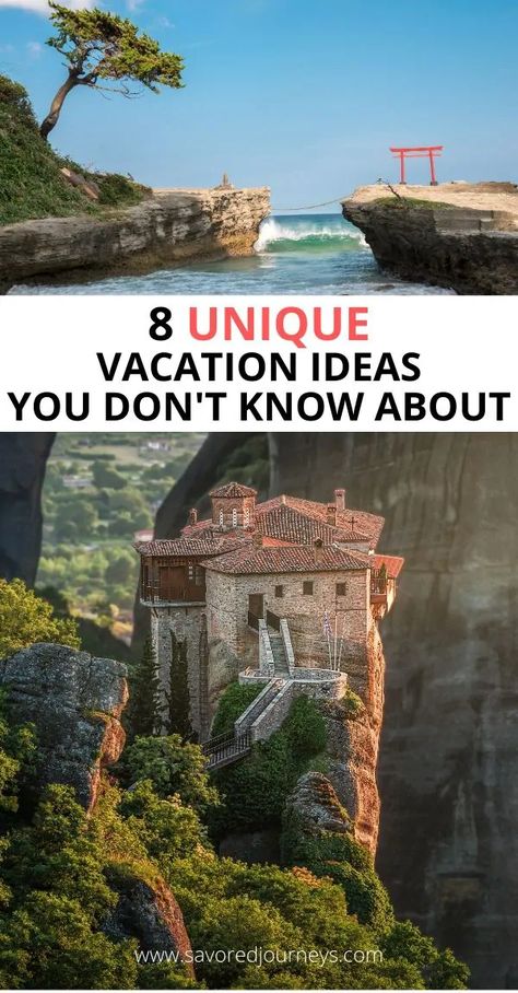 Where To Go For Vacation, Unique Vacation Ideas, Unique Vacation Destinations, Short Vacation Ideas, Best Travel Destinations 2024, Unique Places To Travel In The Us, Unique Vacations In The Us, Must See Places In The World, Cool Vacation Places