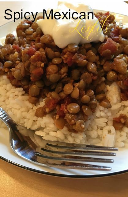 Harris Sisters GirlTalk: Spicy Mexican Lentils Mexican Lentils, Lentil Recipes Healthy, Lentil Dishes, Beans Beans, Competition Prep, Rice Side Dishes, Rice Side, Cheap Recipes, Kitchen Help