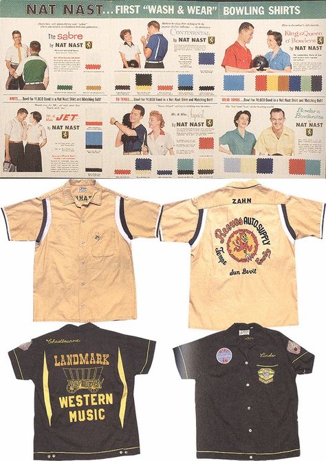 Male Fashion Design, Service Brochure, Vintage Shirt Design, Retro Bowling, Vintage Bowling Shirts, Bowling T Shirts, Vintage Bowling, Independent Study, Chica Cool