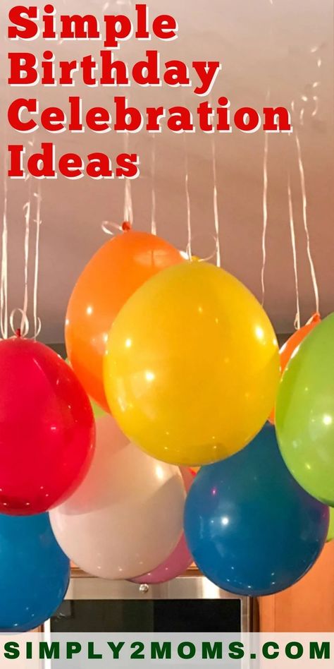 2nd Birthday Set Up, Birthday Chandelier Decoration, Traditional Birthday Party Decor, Budget Birthday Decorations, Balloons Hanging From Ceiling Birthday, Balloon Filled Room, How To Hang Balloons From Ceiling, Easy Birthday Balloon Decorations, Traditional Birthday Decorations