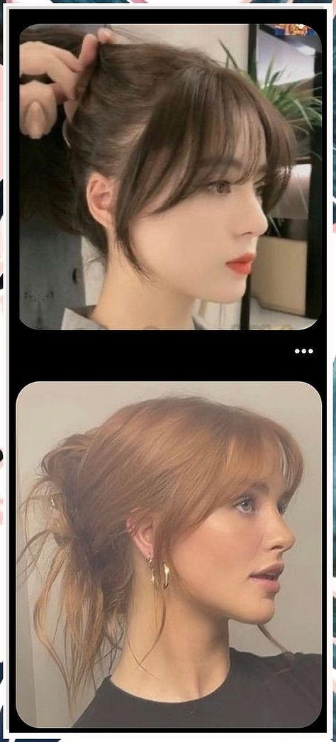 Looking to switch up your hairstyle? Check out these 10 trendy hair bangs styles for a fresh look! From blunt bangs to side-swept, find the perfect bangs style to complement your hair and face shape. Elevate your look with these chic and stylish hair bangs ideas today! Wispy Bangs With Side Bangs, 90s Side Bangs Hairstyles, Fringe With Side Pieces, Fountain Bangs, Bangs Short In Middle Long On Sides, Very Light Wispy Bangs, Side Piece Bangs, Hair Bangs Ideas Face Shapes, Trendy Bangs Haircut