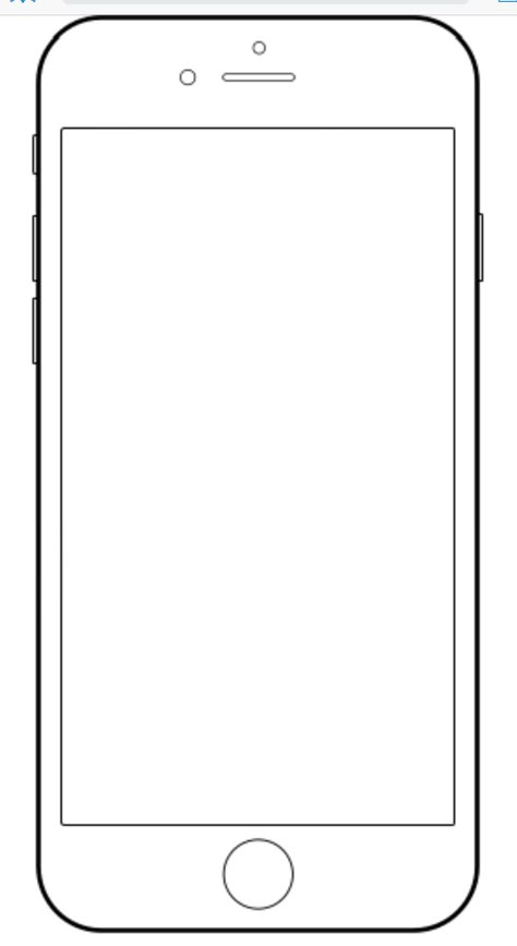 iPhone template Iphone Coloring Page, Iphone Text Messages Template, Paperang Templates, Text Messages Template, Class Picture Template, Phomemo Templates, Phone Coloring Page, Selfie Template, Iphone Template