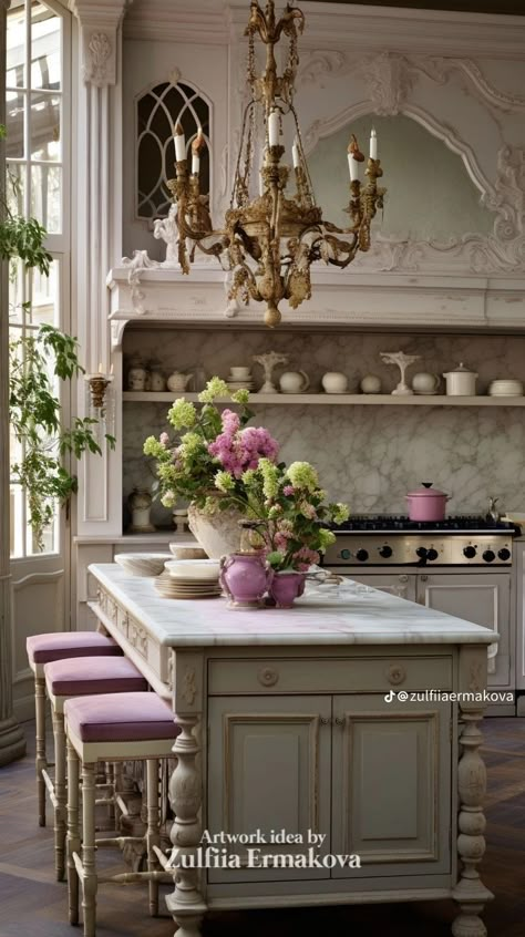 Doughnut Flavors, Italian Kitchen Decor, Victorian Kitchen, Dream Kitchens Design, Classic Outfit, Cottage Kitchens, French Country Kitchen, Elegant Kitchens, French Country Cottage