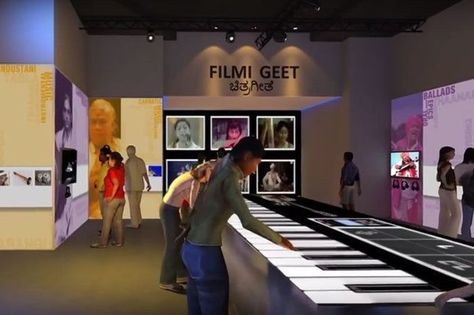 Bangalore's first interactive music museum Interactive Music Installation, Interactive Music Wall, Interactive Museum Display, Music Installation, Music Exhibition, Interactive Gallery, Museum Plan, Electric Music, Museum Interior