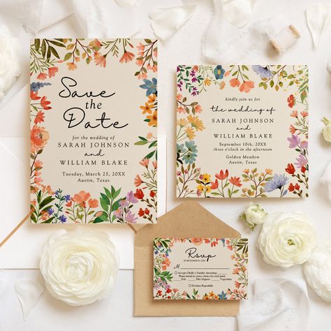 Boho Garden of Wildflower Engagement Party Invitation Zazzle Wedding Invites Wildflower, Garden Party Wedding Stationary, Cottagecore Engagement Party, Garden Wedding Invitation Ideas, Engagement Garden Party Ideas, Wedding Invitation Greenery, Garden Party Wedding Invite, Wedding Invitations Wildflowers, Wildflower Engagement Party