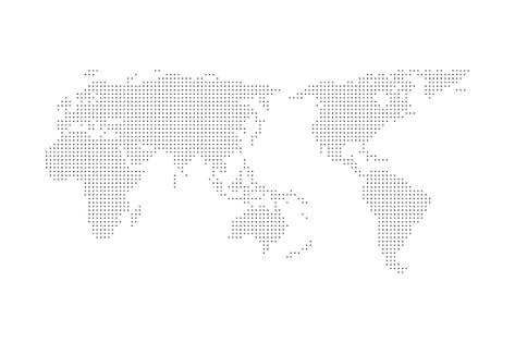 World Map Drawing, World Map Vector, Magazine Content, Word Map, Detailed World Map, Flat World, Global Map, Halftone Dots, Illustration Flat