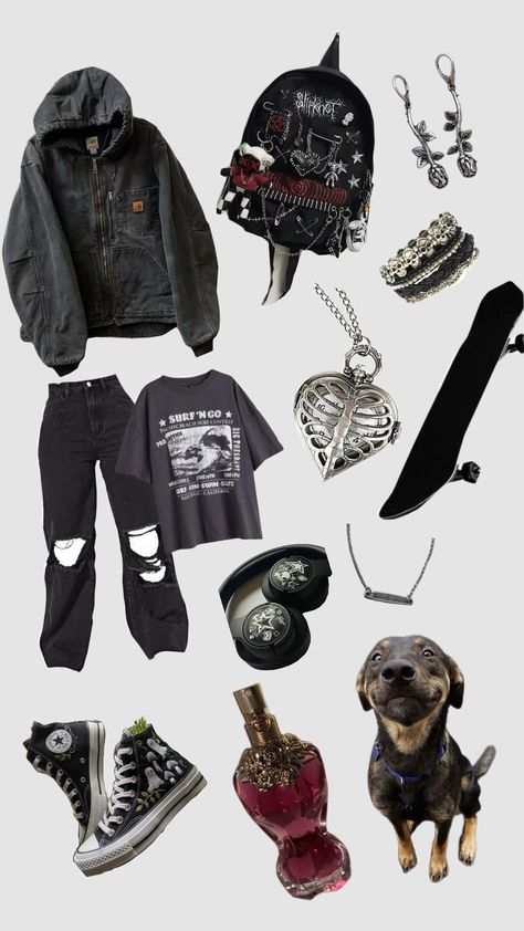 grunge# outfit# Grundy Outfits, Grunge Outfits Skirt, Korean Grunge Outfits, Grunge Winter Outfits, Alt Outfit Ideas, Korean Grunge, Grunge Winter, Grunge Outfit, Sally Face