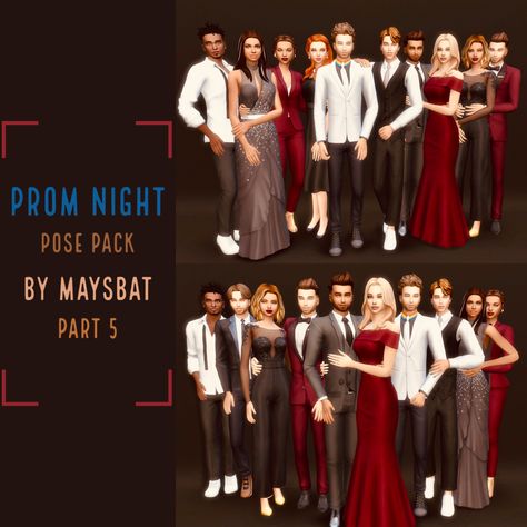 Sims 4 Couple Poses, Poses For Couples, Sims 4 Family, 4 Poses, Sims 5, The Sims 4 Packs, Group Poses, Prom Poses, School Prom