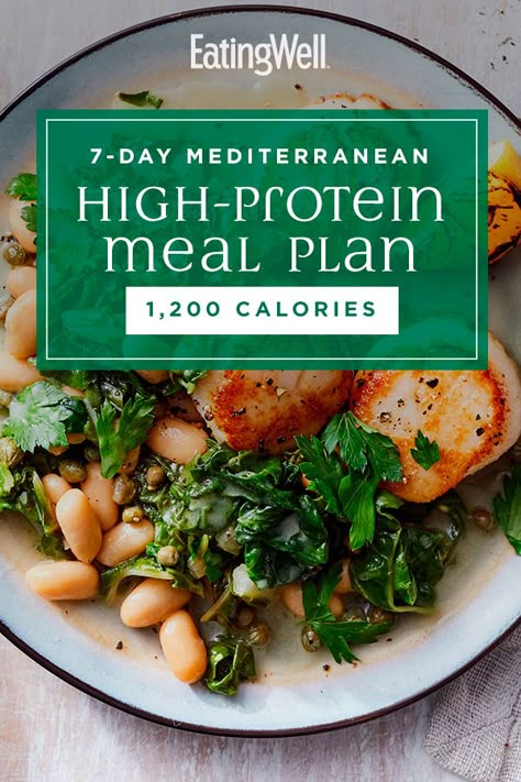 1200 Calorie Diet Meal Plans, High Protein Meal Plan, Protein Meal Plan, Best Healthy Diet, High Protein Meal, Bump It, Best Diet Foods, Mediterranean Diet Meal Plan, Calories Per Day