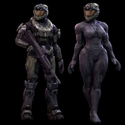 Halo Female Spartan Art, Clone Charizard, Halo Armor Concept Art, Halo Spartan Armor Concept Art, Female Spartan Halo, Female Spartan, Spartan Halo, Halo Warthog, Halo Spartan Armor