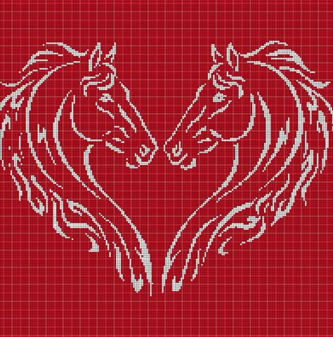 Horse Cross Stitch Patterns, Cross Stitch Horse, Cross Stitch Silhouette, Love Silhouette, Wedding Cross Stitch Patterns, Rope Crafts Diy, Plastic Canvas Patterns Free, Cross Stitch Heart, Cross Stitch Bird