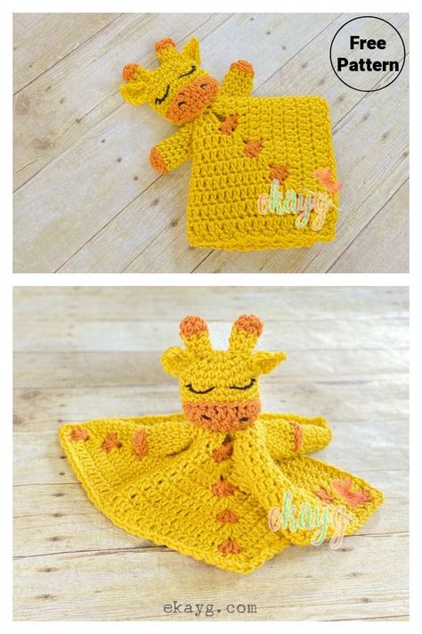 Giraffe Lovey Puppet Free Crochet Pattern Giraffe Lovey Crochet, Giraffe Lovey, Lovey Crochet, Cute Giraffe, Security Blanket, Creative Gifts, Crochet Toys, Pdf Pattern, Mom And Baby