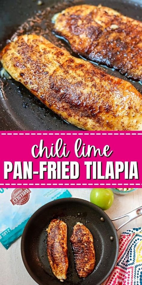 Tilapia Lime Recipes, Santa Fe Tilapia Recipe, Chili Lime Tilapia, Tilapia Seasoning Spices, Talapia Ideas Seasoning, Tilapia Loins Recipes, Tilipa Recipes, Tilapia Seasoning, Lime Tilapia Recipes