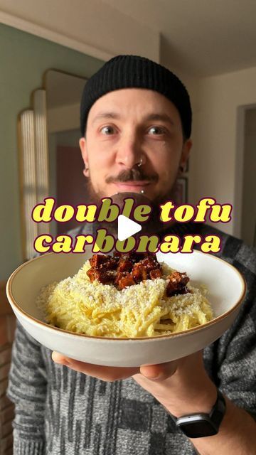 Macro Friendly Tofu Recipes, Smoked Tofu Recipe, Silken Tofu Recipes, Tofu Bacon, Sticky Tofu, Tofu Sauce, Kala Namak, High Protein Pasta, Smoked Tofu