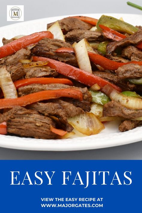 Learn how to make flavorful chicken or beef fajitas. These are perfect for any occaision. #mexicanfoodrecipes #dinnerrecipeideas #easydinnerrecipes Beef Fajitas, Fajitas, I Love, Meat, Chicken