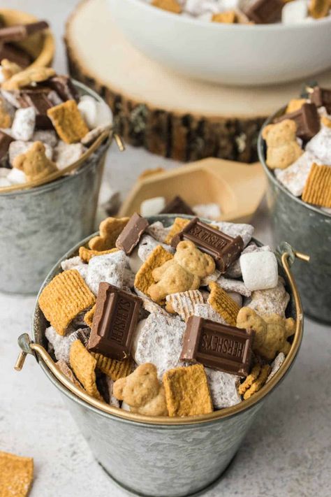 Chex Cereal Recipes, Chex Mix Muddy Buddies, Campfire Snacks, Puppy Chow Recipe, Chocolate Chex, Muddy Buddies Recipe, Chow Recipe, Chocolate Cereal, Puppy Chow Recipes