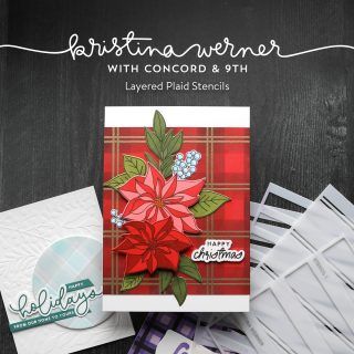 Holiday Card Series 2016 – Day 24 – K Werner Design Blog Envelope From Paper, Painting With Gouache, Daisy Image, Kristina Werner, Mail Art Envelopes, Scrapbook Videos, Daisy Bouquet, Green Envelope, Christmas Stencils