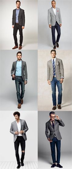 wear a suit jacket with jeans Sports Jacket With Jeans, Sport Coat With Jeans, Sports Coat And Jeans, Suit Jacket With Jeans, How To Wear Denim Jacket, Sport Coat Outfit, Mens Fashion Suits Casual, Blazer Outfits Men, Mens Fashion Casual Winter