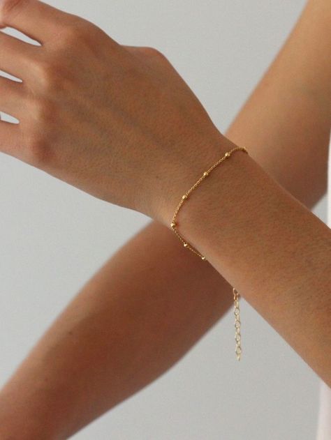 Gold Bracelet Simple, Dream Aesthetic, Jewelry Bracelets Gold, Jewelry Simple, Gold Jewelry Simple, Daily Yoga, Dream Engagement, Gold Bracelet For Women, Simple Bracelets