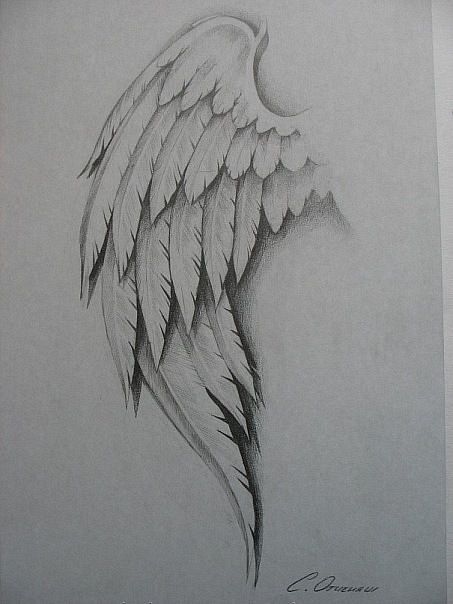 Angel Wings Tattoo Stencil, Angel Wings Tattoo On Back, Wing Tattoos On Back, Alas Tattoo, Wings Sketch, Angel Sketch, Gothic Tattoos, Angel Wings Drawing, Chicano Tattoos Sleeve