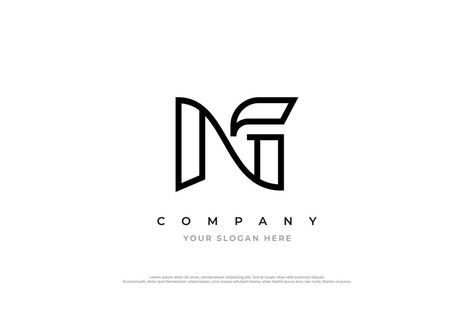 Ng Logo Design, Ng Logo, Monogram Logo Design, Logo Banners, Cityscape Photos, Marketing Design, Initial Letter, Heart With Arrow, Custom Branding