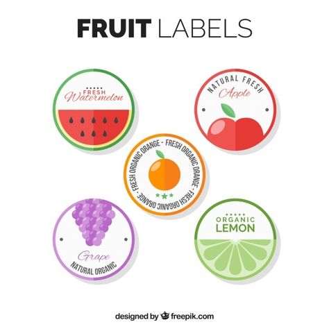 Food Label Design, Invite Background, Body Butter Labels, Packaging Snack, Leaf Coloring Page, Fruit Labels, Fruit Packaging, Barbie Food, Food Label