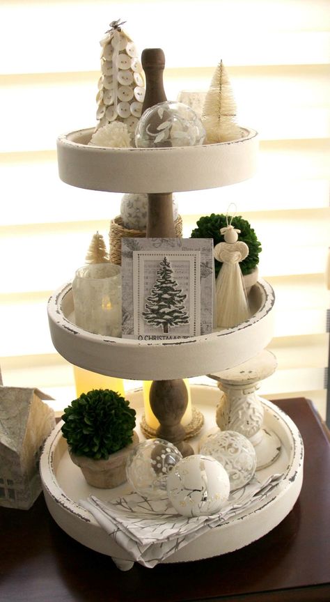 Decorating With Cake Stands, 2 Tier Cake Stand, Cake Stand Decor, 2 Tier Cake, Tiered Cake, Tier Cake, Tiered Stand, Tiered Trays, Diy Farmhouse Decor