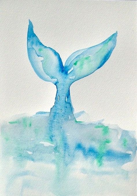 Watercolour Paintings Easy, Waterpaint Ideas Beginner, Beachy Watercolor Ideas, Easy Water Coloring Ideas For Beginners, Easy Beginner Watercolor Ideas, Watercolor Paintings Easy For Beginners, Watercolor Art Paintings Easy, Watercolour Painting Ideas Easy, Aquarell Painting Ideas