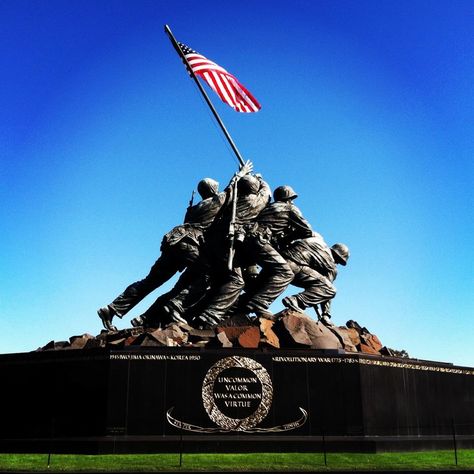 marine war memorial of iwo jima - second stop in DC still... first day Iwo Jima Flag, Iwo Jima Memorial, Memorial Day Activities, Washington Dc Metro, Arlington Virginia, Iwo Jima, Washington Dc Travel, Dc Travel, Relocation Services