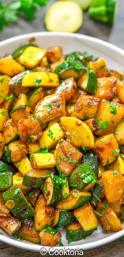 Try this easy and healthy recipe for Sautéed Zucchini and Yellow Squash. It's packed with flavor and perfect for any meal! Squash Succotash Recipe, Zucchini Squash Soup, Sautéed Squash And Zucchini, How To Cook Zucchini And Squash, Sautéed Zucchini Recipes, Yellow Squash In Oven, Recipes With Squash And Zucchini, Zucchini Yellow Squash Recipes, Heart Healthy Side Dishes