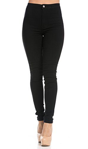 Super High Waisted Stretchy Skinny Jeans in Black *** Click on the image for additional details. (This is an affiliate link) #fashionpants Jeggings Outfit, Clothes Items, High Waisted Black Jeans, Jeans Models, Stretchy Pants, Stretchy Jeans, Black Skinnies, Jeans Brands, High Jeans