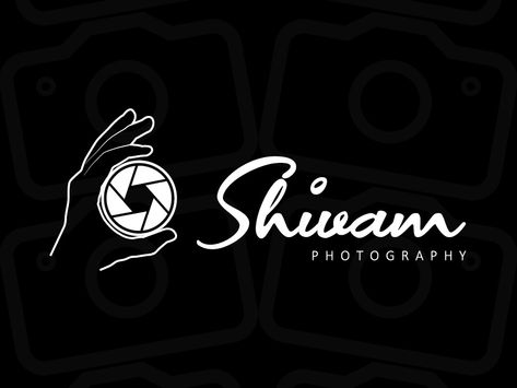 Shivam Photography Logo Design by Vinayak Ghanwat Shivam Photography Logo, Best Photography Logos Graphic Design, Photography Logo Design Ideas, Photography Logo Hd, Best Photography Logo, Creative Photography Logo, Photographers Logo Design, Photography Name Logo, Camera Png