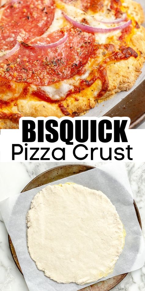 Bisquick Pizza Dough Recipe, Bisquick Pizza Crust, Pizza Dough With No Yeast, Bisquick Pizza Dough, Pizza Dough Recipe Without Yeast, Pizza Dough Recipe No Yeast, Dough Recipe No Yeast, Bisquick Pizza, Quick Pizza Crust