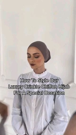 Chiffon Hijab Tutorial, Muslim Style, Tutorial Hijab, Chiffon Hijab, Muslim Women Hijab, Style Hijab, Muslim Outfits, January 3, Abaya Designs